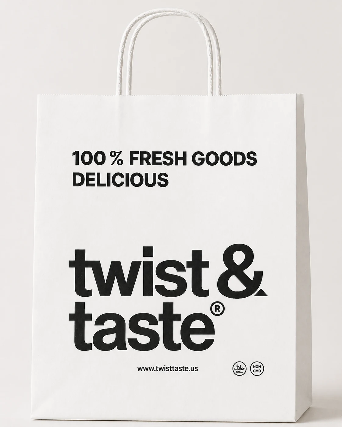 twist&taste branded shopping bag