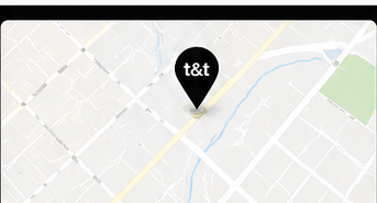 Map with twist&taste food truck marker
